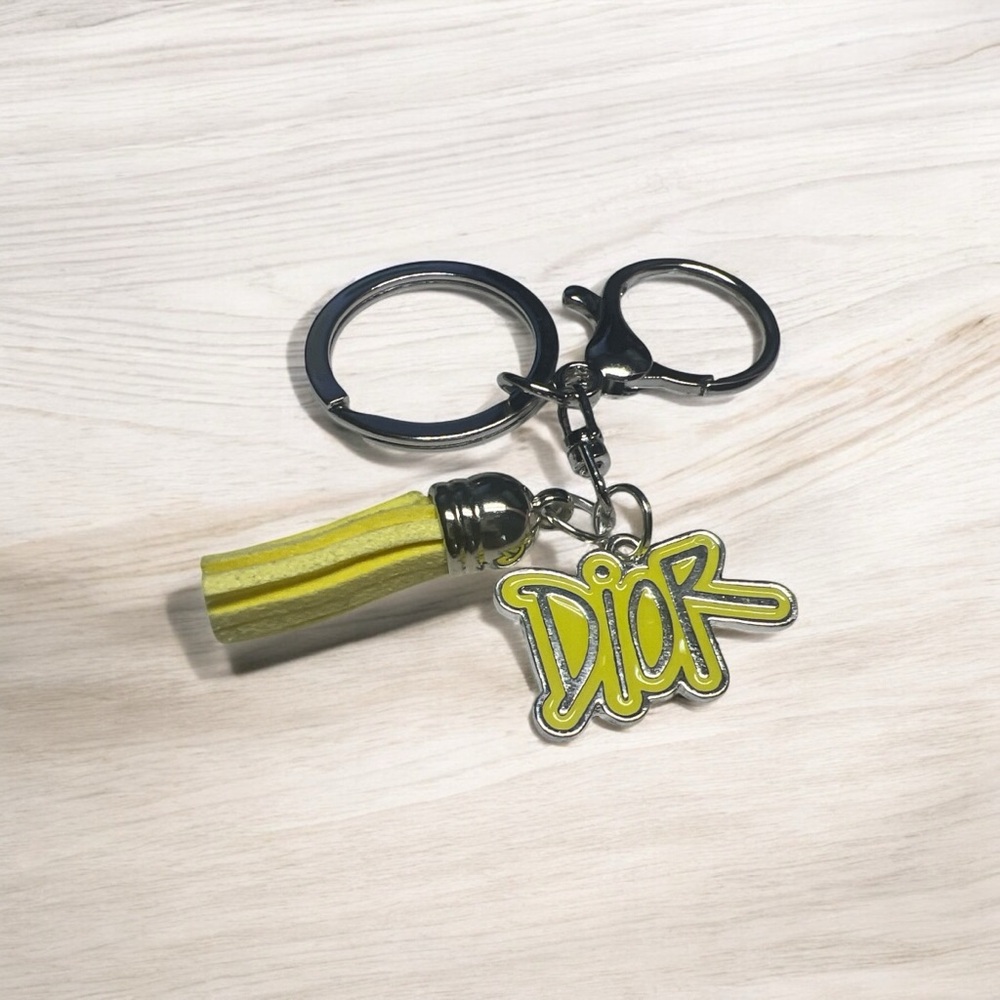 Keychain with Yellow Tassel